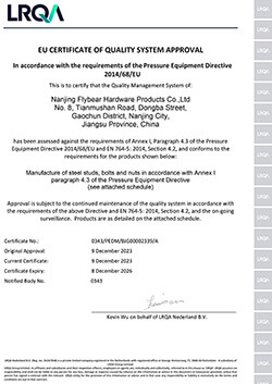 flybear ped 2014 68 eu pressure equipment certificate
