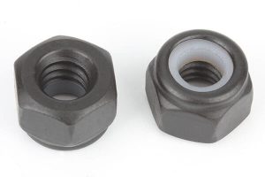 304 stainless steel black oxide nylon insert lock nut