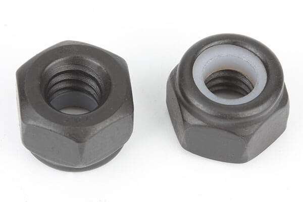 304 stainless steel black oxide nylon insert lock nut