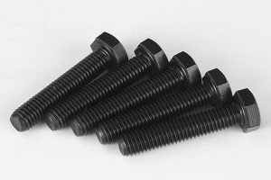 black oxide stainless steel hex bolt
