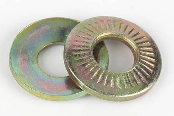 conical knurled spring washer