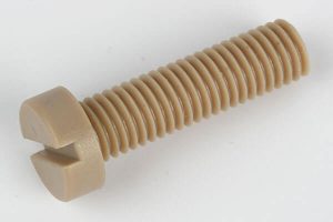 peek slotted cheese head screw