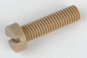peek slotted cheese head screw