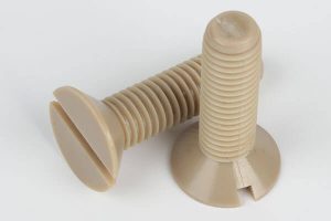 peek slotted countersunk screw