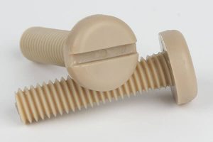 peek slotted pan head screw