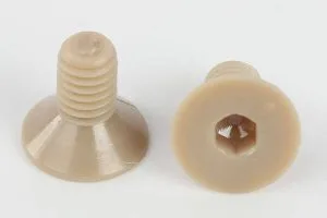 peek socket countersunk screw din7991