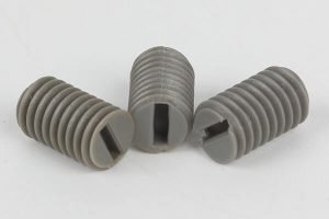 pvc slotted set screw with flat point