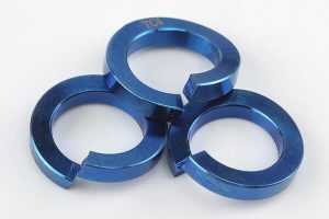 titanium alloy anodized spring washer