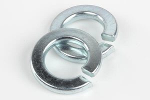 zinc plated spring steel washer