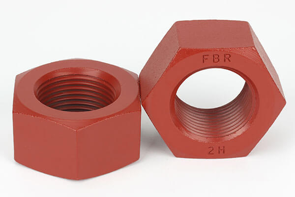 a194 2h carbon steel xylan coated hex nut