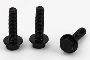 black oxide hex flange bolt