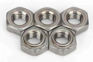 carbon steel plain hex weld nut