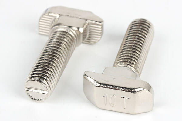 custom carbon steel nickel plated t bolt custom carbon steel nickel plated t bolt