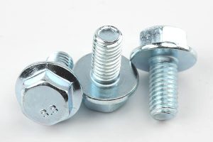 din6921 carbon steel grade 8 8 zinc plated hex flange bolt