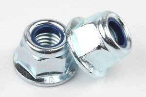 din6926 carbon steel hex flange nylon lock nut