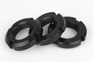gb812 carbon steel black oxide round nut