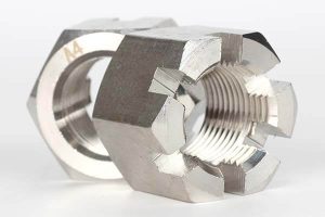 hex slotted castle nut