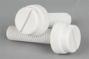 pp slotted knurled screw