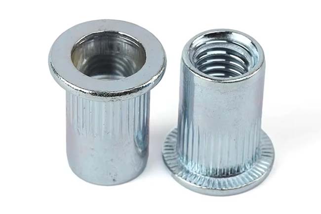 knurled round rivet nut